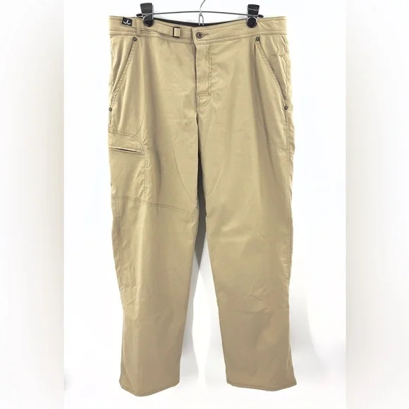 Prana Fleece Lined Pants Mens XL Hiking Outdoor Utility Cargo Warm Gorp Rugged - Picture 10 of 10